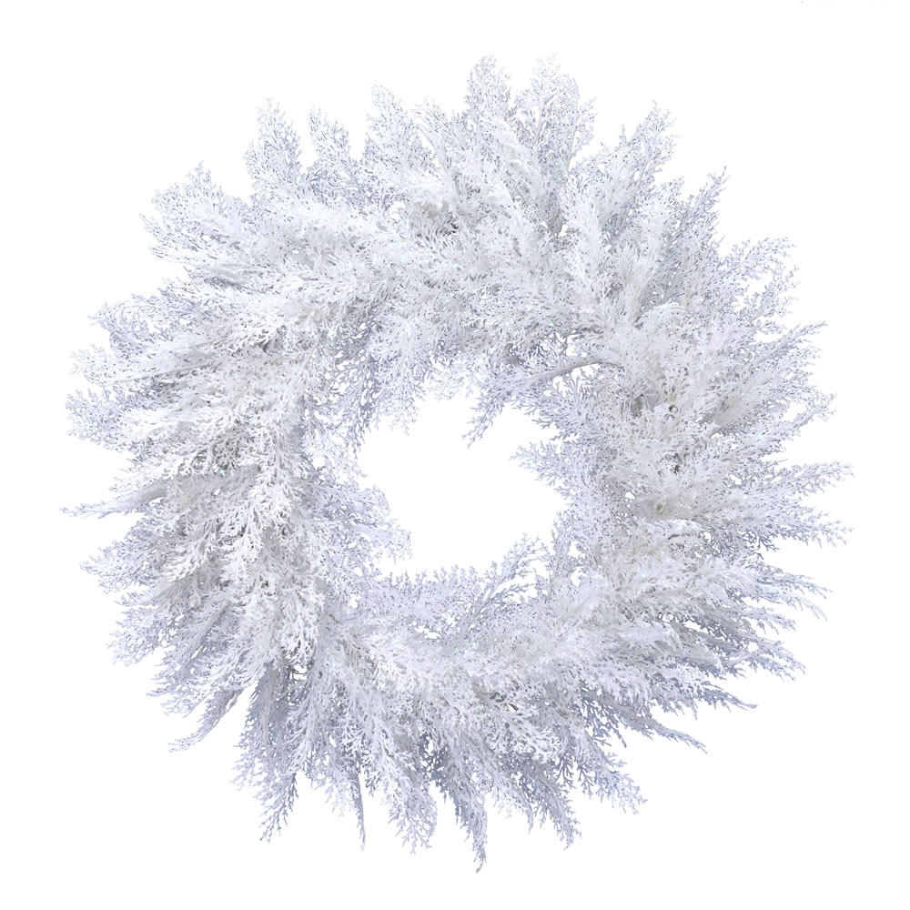 Vickerman Flocked Cedar Pine Artificial Christmas Series