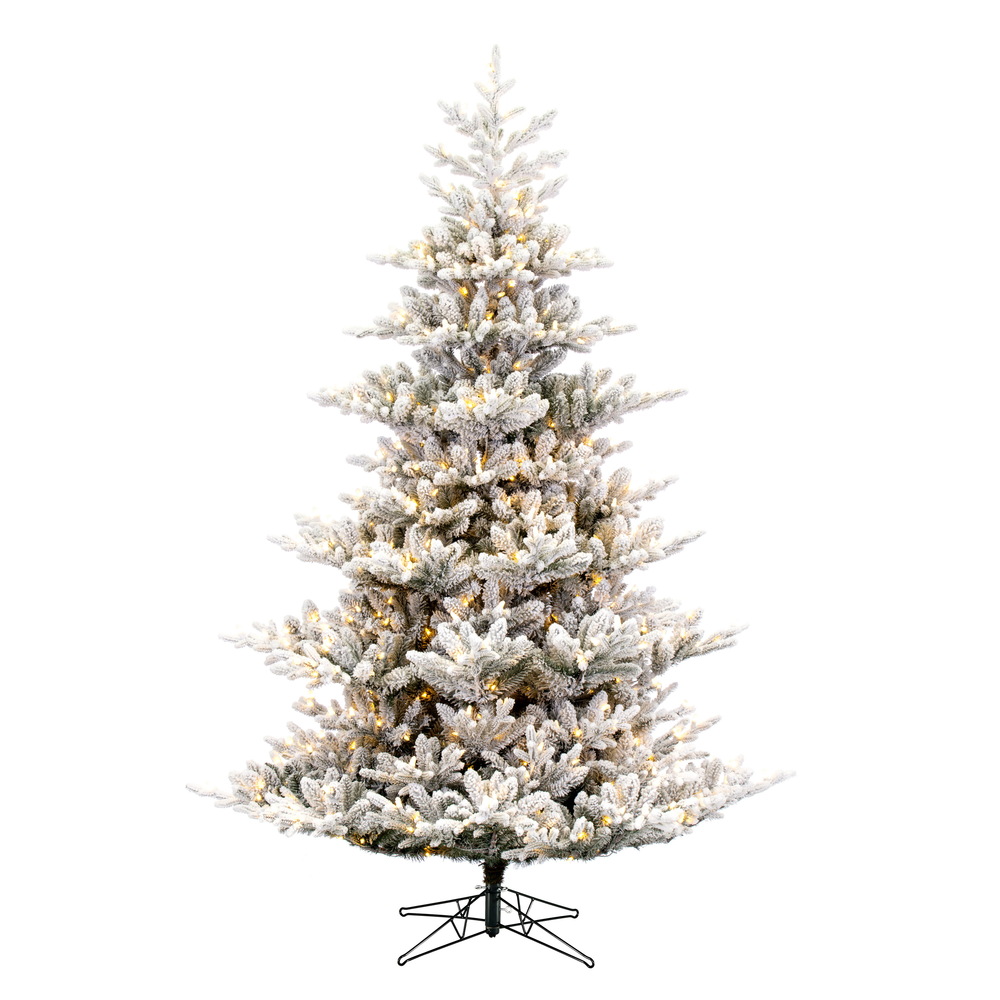 Vickerman Artificial Flocked Hudson Frasier Fir Christmas Tree