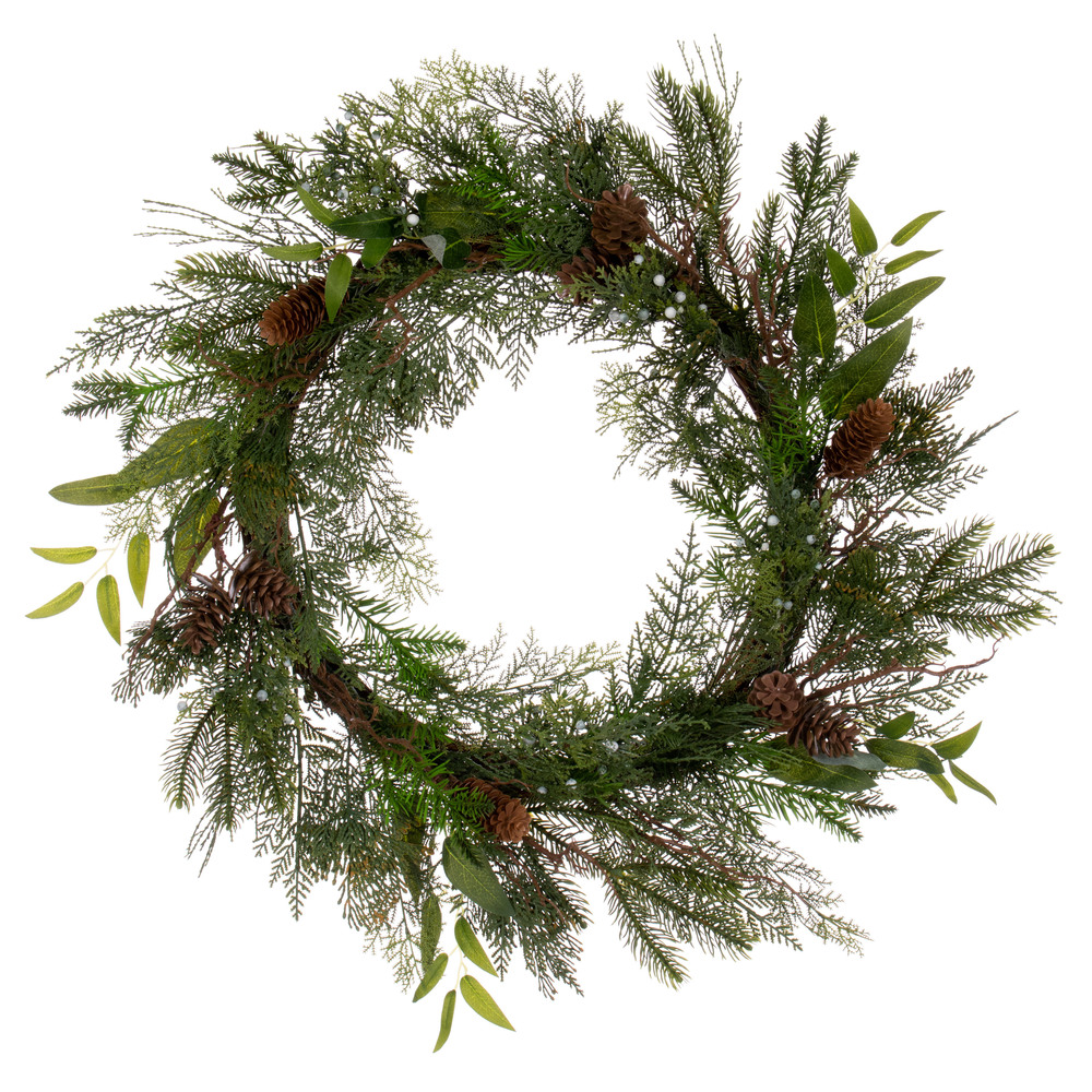 Vickerman Cedar Pine Cone Twig Artificial Wreaths