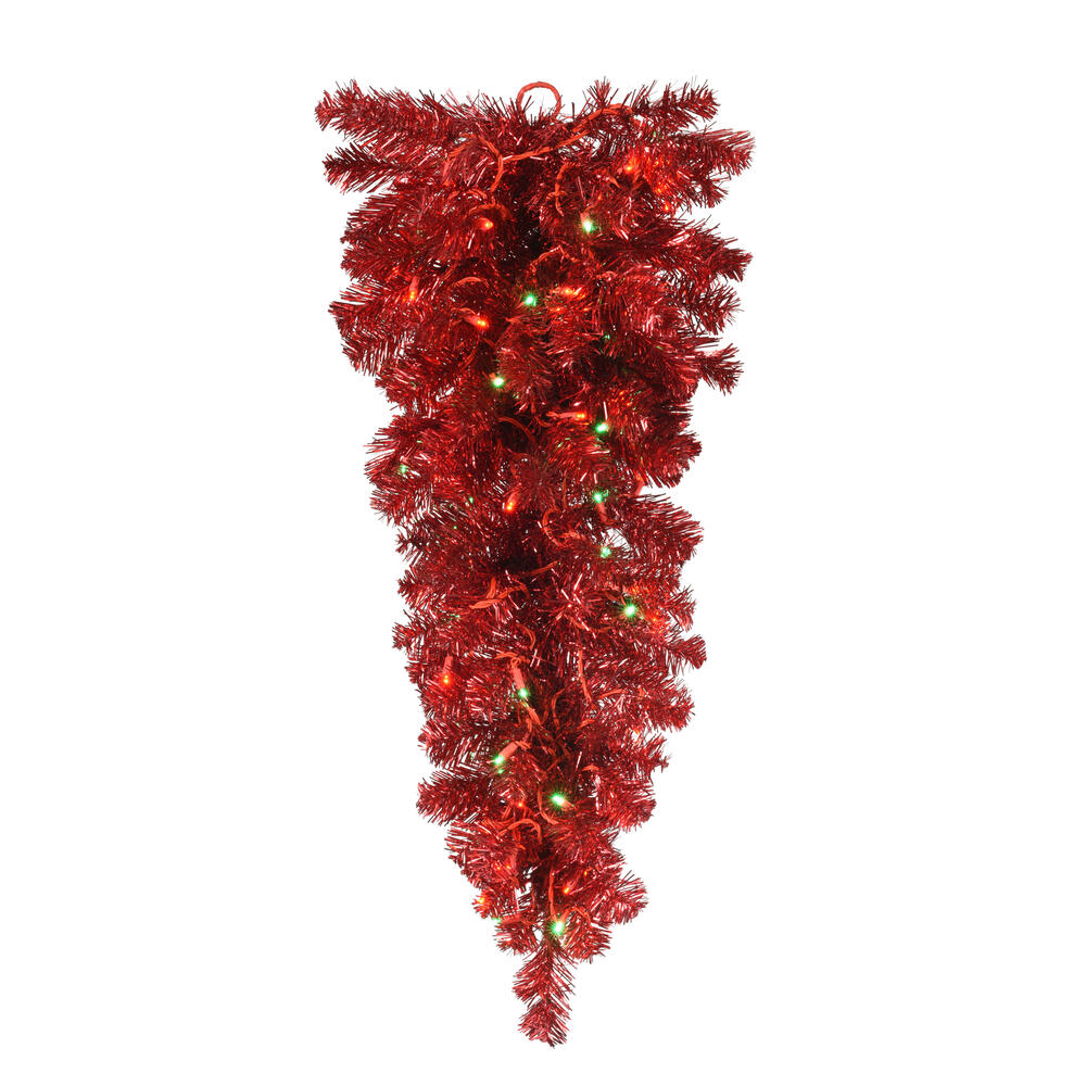 Vickerman Deluxe Red Tinsel Teardrops