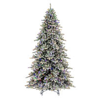 Vickerman Artificial Flocked Bavarian Pine Christmas Tree