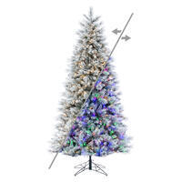 Vickerman Artificial Flocked Jackson Pine Christmas Tree