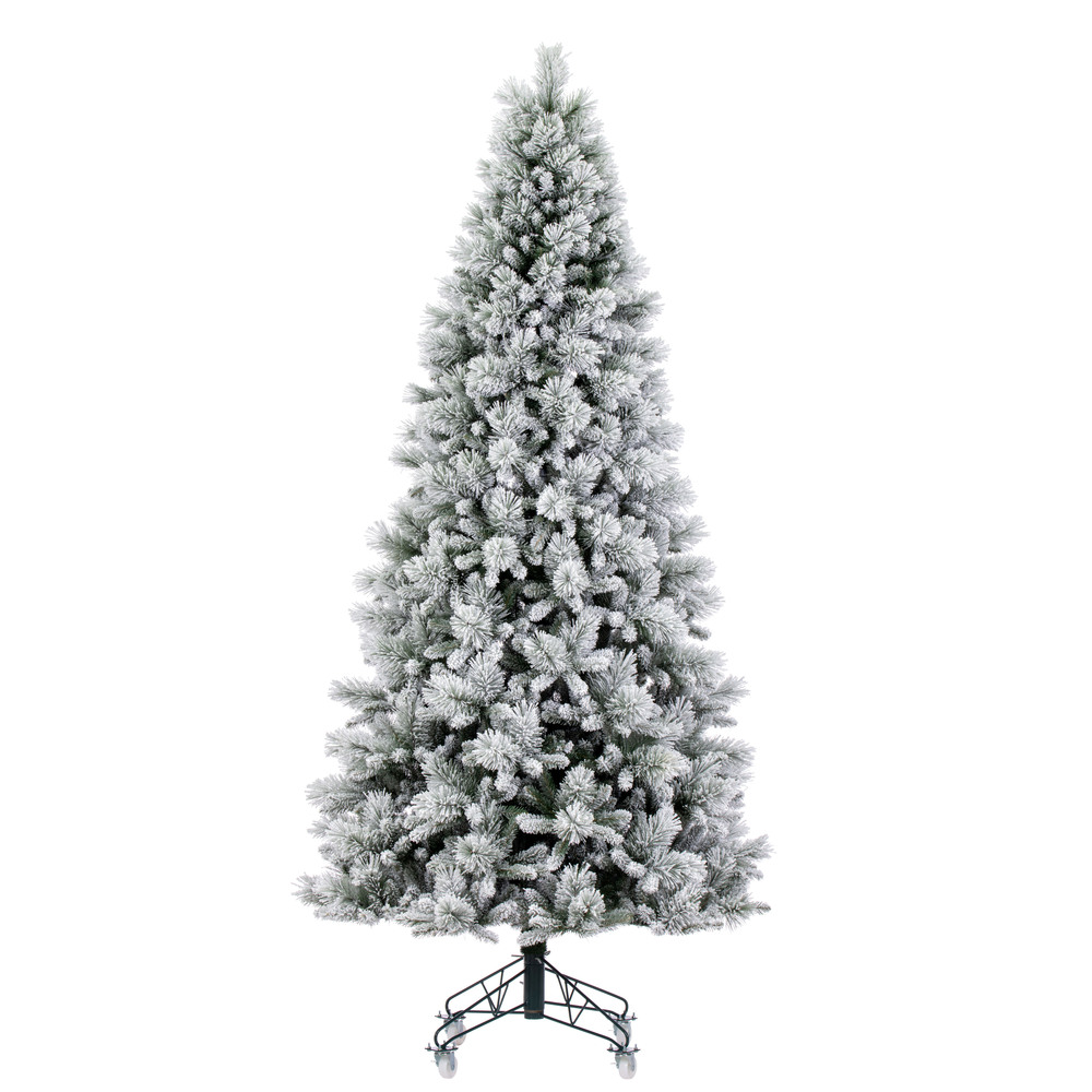 Vickerman Artificial Flocked Jackson Pine Christmas Tree