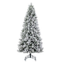 Vickerman Artificial Flocked Jackson Pine Christmas Tree