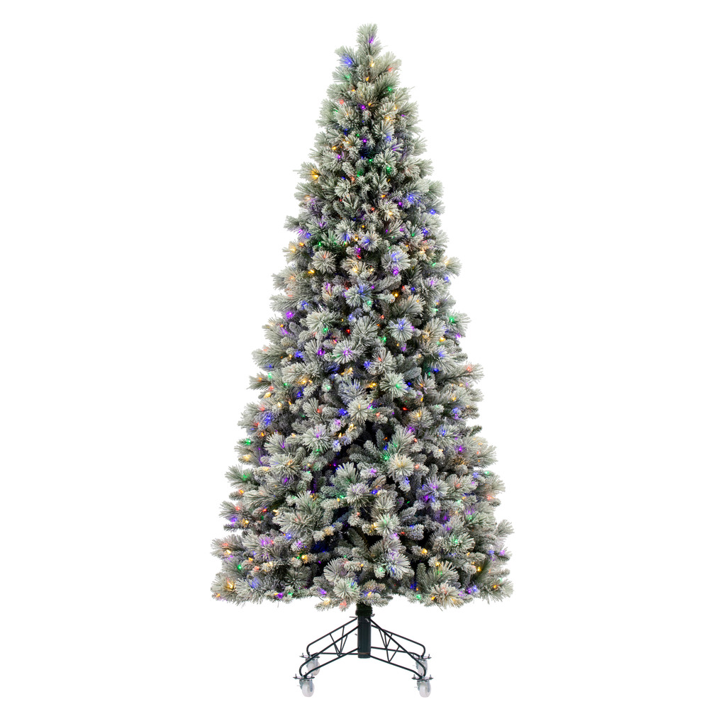 Vickerman Artificial Flocked Jackson Pine Christmas Tree