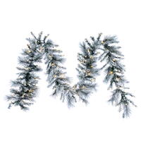 Vickerman Artificial 9' Flocked Jackson Pine Garland