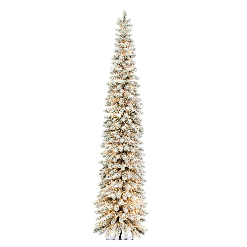 Vickerman Snowy Flocked Alpine Artificial Christmas Tree