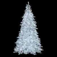 Vickerman White Iridescent Spruce Artificial Christmas Tree