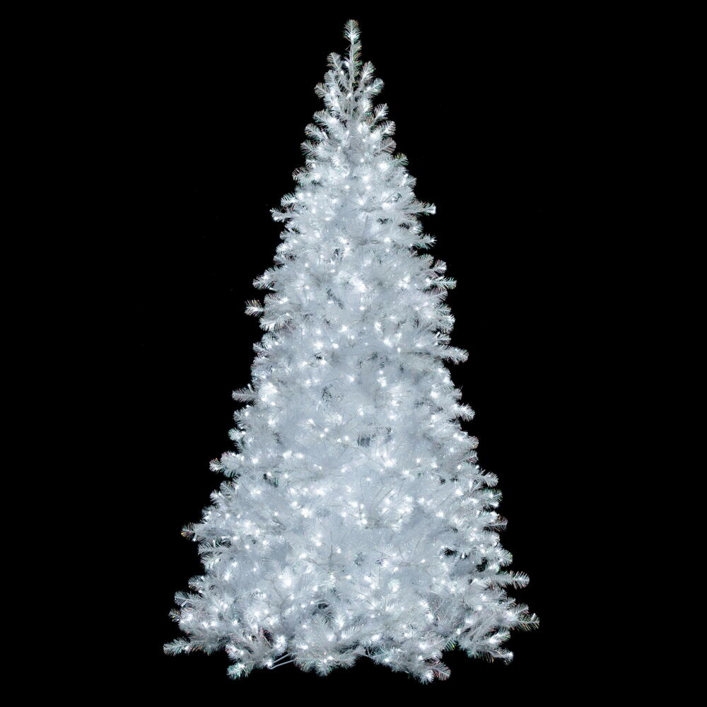 Vickerman White Iridescent Spruce Artificial Christmas Tree