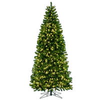 Vickerman Deluxe Sequoia Pine Artificial Slim Christmas Tree