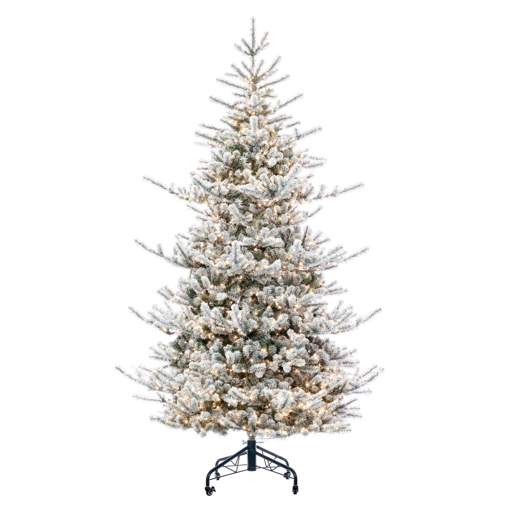 Vickerman Artificial Frosted Natural Fir Christmas Tree