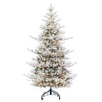 Vickerman Artificial Frosted Natural Fir Christmas Tree