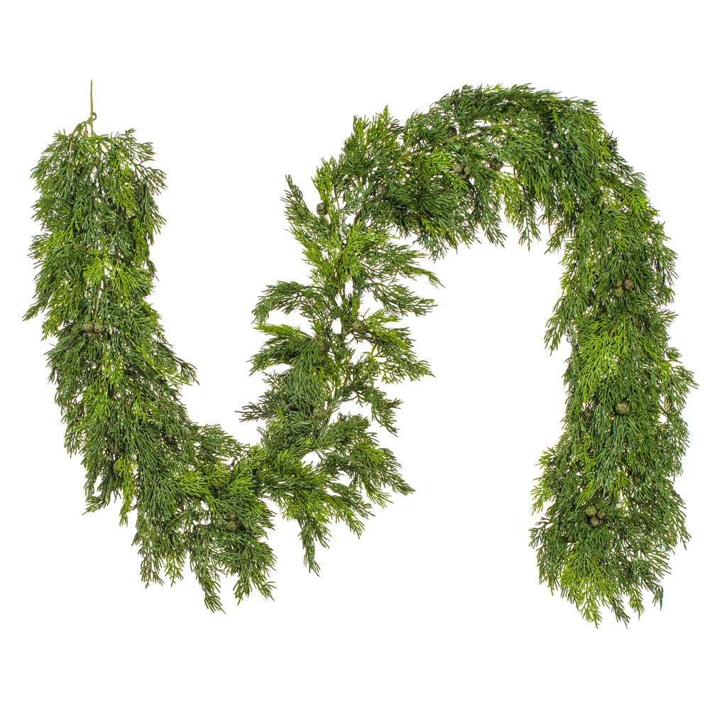 6' Cypress Berry Garland