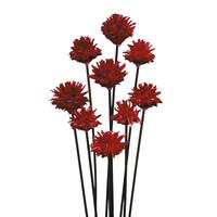 Vickerman 20" Plumosum Head attached to a Brown Stem, Dried 9 Stems