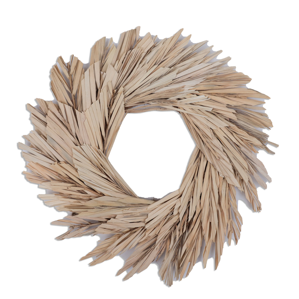 Vickerman Natural Botanicals 17" Khejur Leaf Wreath