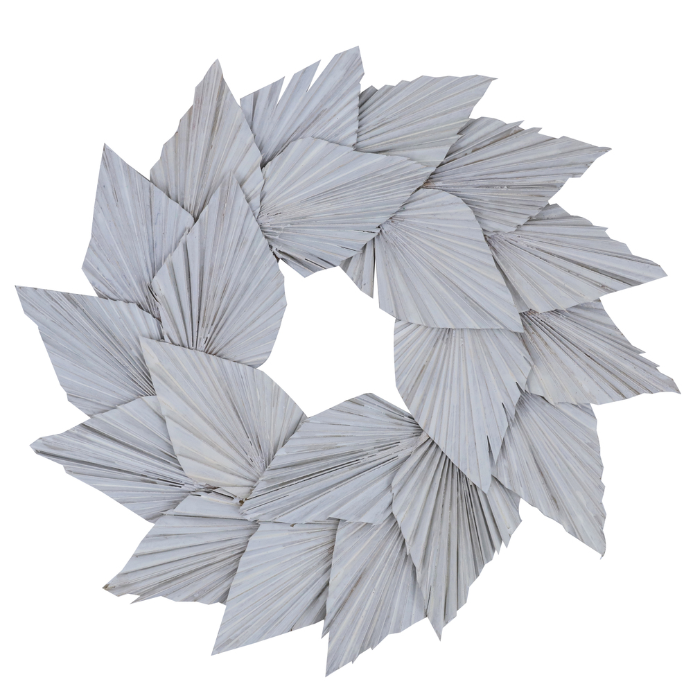 Vickerman Natural Botanicals 17" Palm Spear Wreath