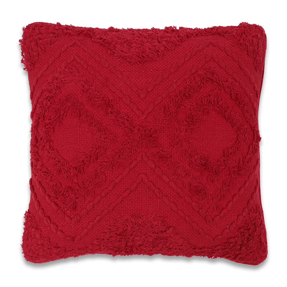 Vickerman Red Diamond Cotton Pillow