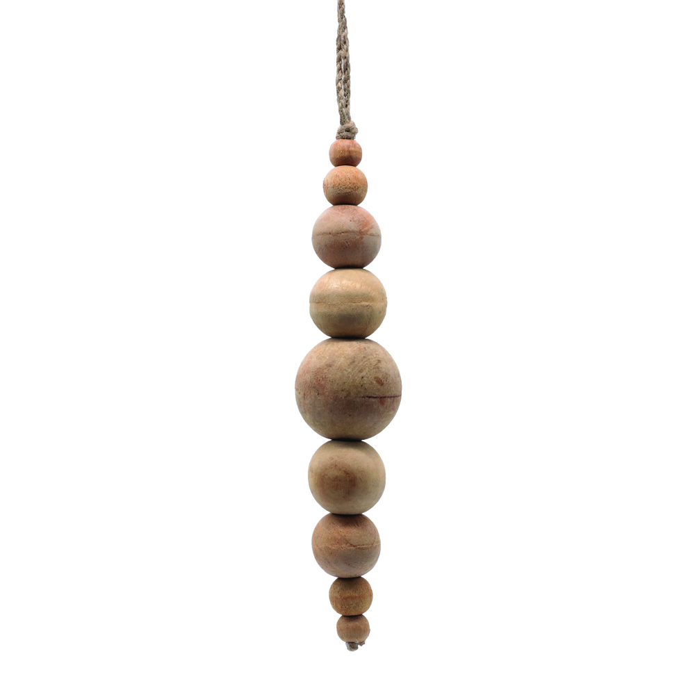 Vickerman Wooden Bead Ornament
