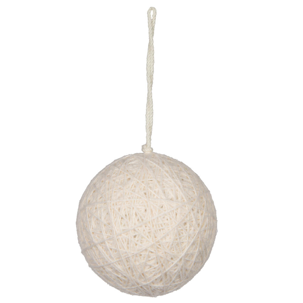 Vickerman Wool String Wrapped Ball Ornament