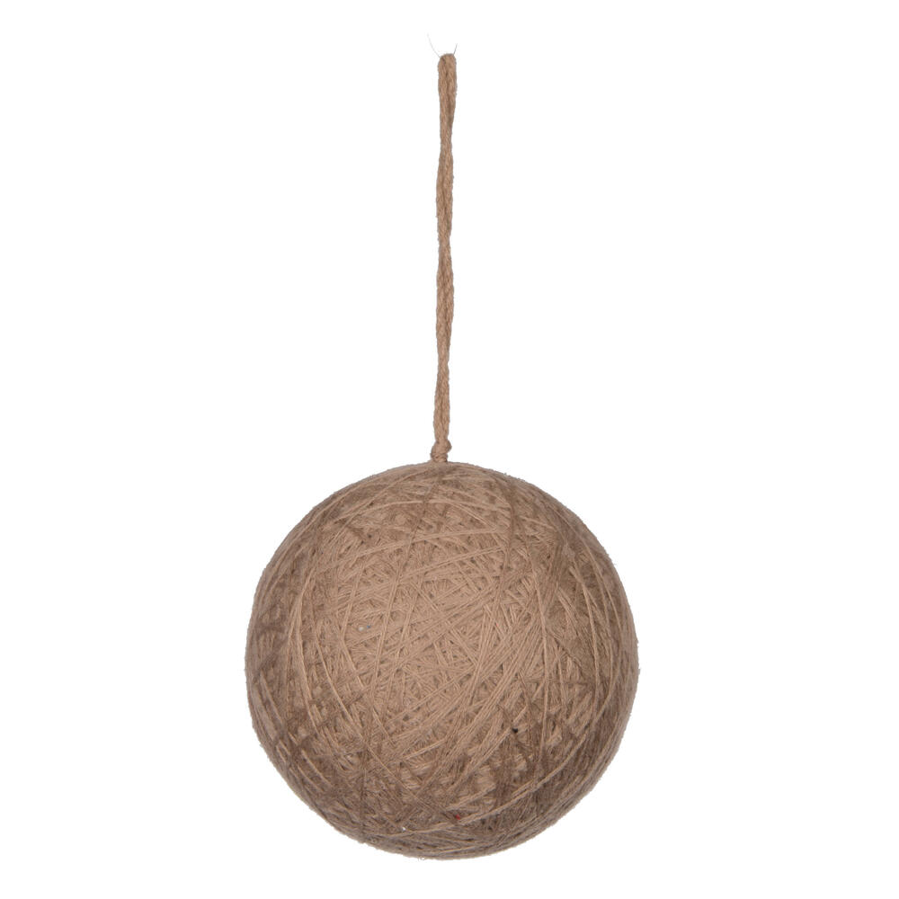 Vickerman Wool String Wrapped Ball Ornament
