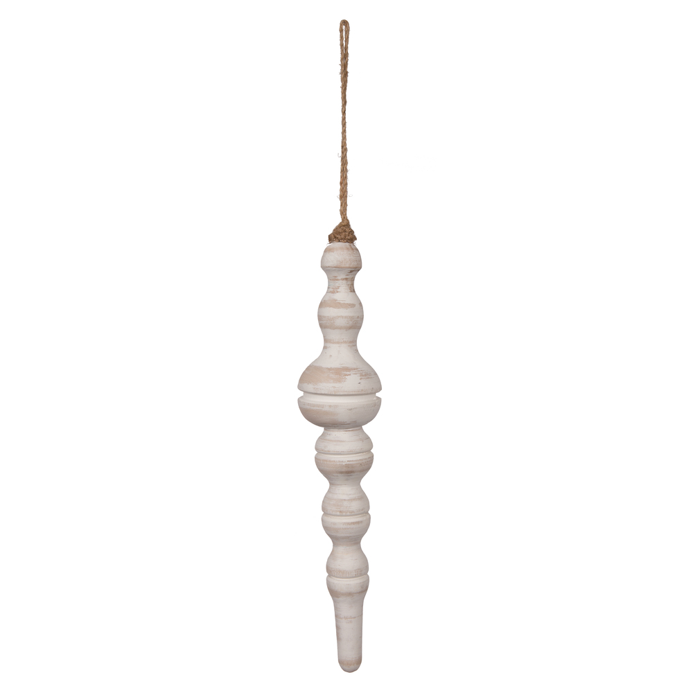 Vickerman Wood Finial Ornament