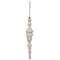 Vickerman Wood Finial Ornament