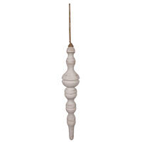 Vickerman Wood Finial Ornament