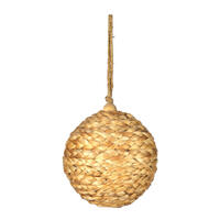 Vickerman Natural Braided Hemp Ball Ornament