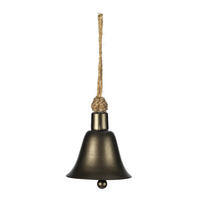 Vickerman Matte Gunmetal Bell Ornament