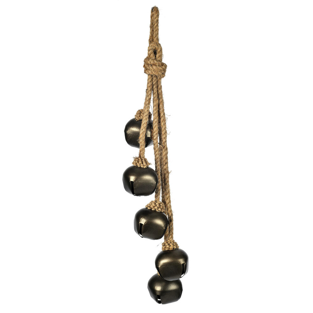 Vickerman Matte Gunmetal Jingle Bell Ornament