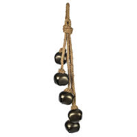 Vickerman Matte Gunmetal Jingle Bell Ornament