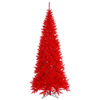 Vickerman Red Fir Slim Artificial Christmas Tree