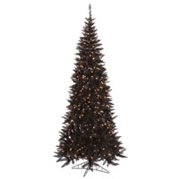 Vickerman Black Fir Slim Artificial Christmas Tree
