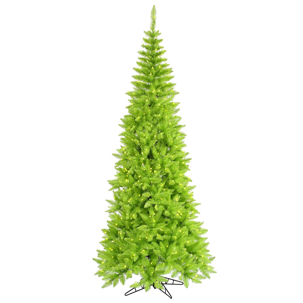 Vickerman Lime Fir Slim Artificial Christmas Tree