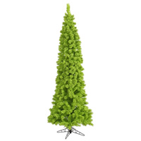 Vickerman Flocked Lime Pencil Fir Artificial Christmas Tree
