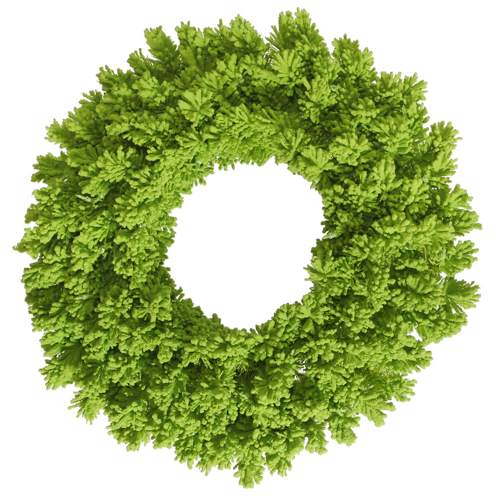 Vickerman Flocked Lime Artificial Christmas Wreath