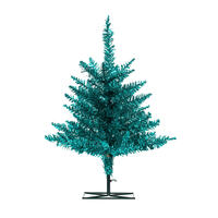 Vickerman Aqua Fir Artificial Christmas Tree Dura-Lit