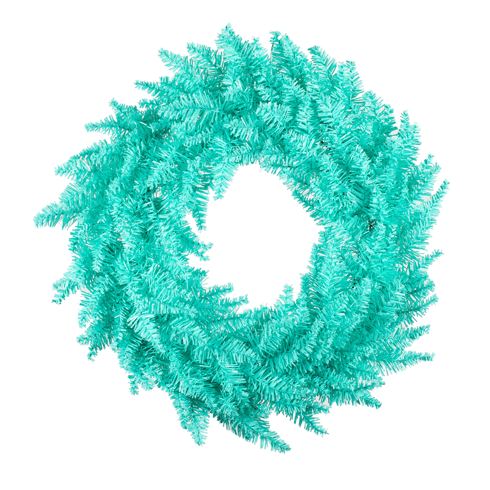 Vickerman Aqua Fir Artificial Christmas Wreath