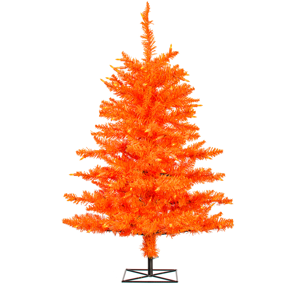 Vickerman Orange Fir Artificial Christmas Tree