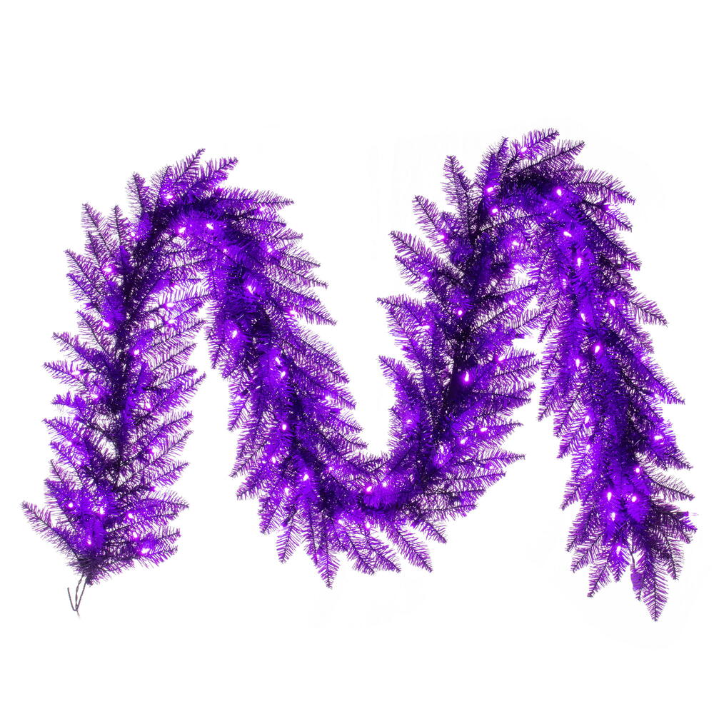 Vickerman Purple Artificial Christmas Garland