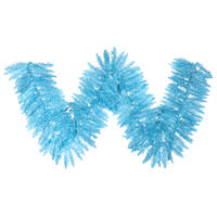 Vickerman Sky Blue Artificial Christmas Garland