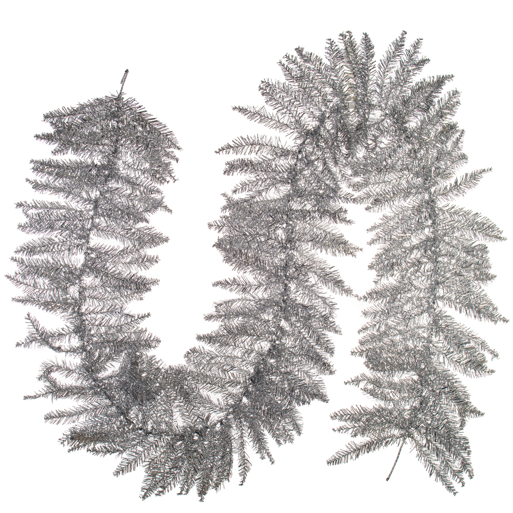 Vickerman Silver Artificial Christmas Garland