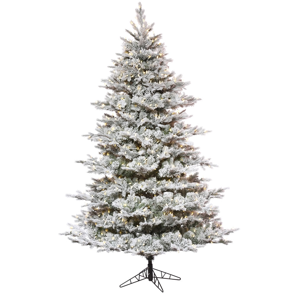 Vickerman Flocked Kiana Pine Full Artificial Christmas Tree