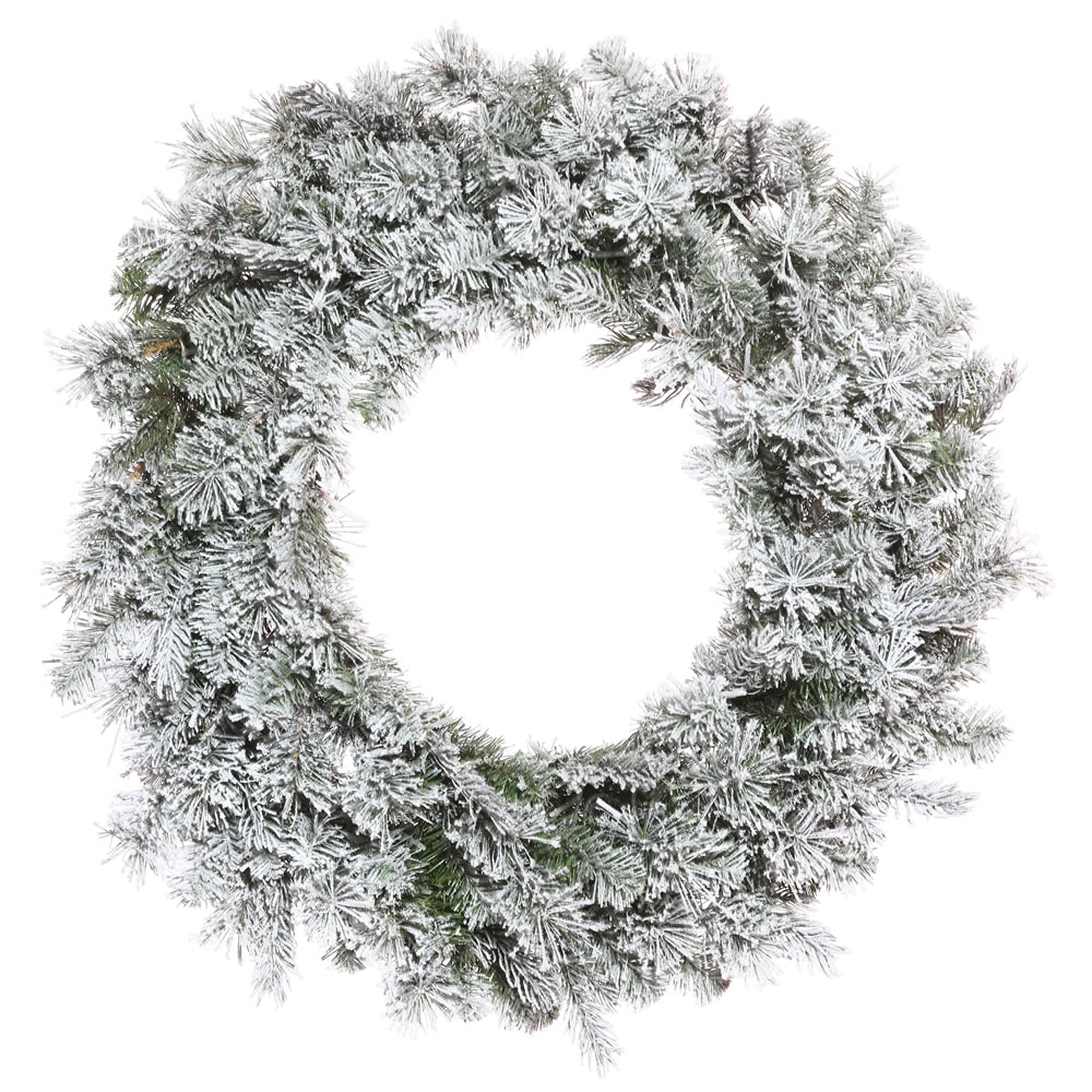 Vickerman Flocked Kiana Artificial Christmas Wreath