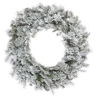 Vickerman Flocked Kiana Artificial Christmas Wreath