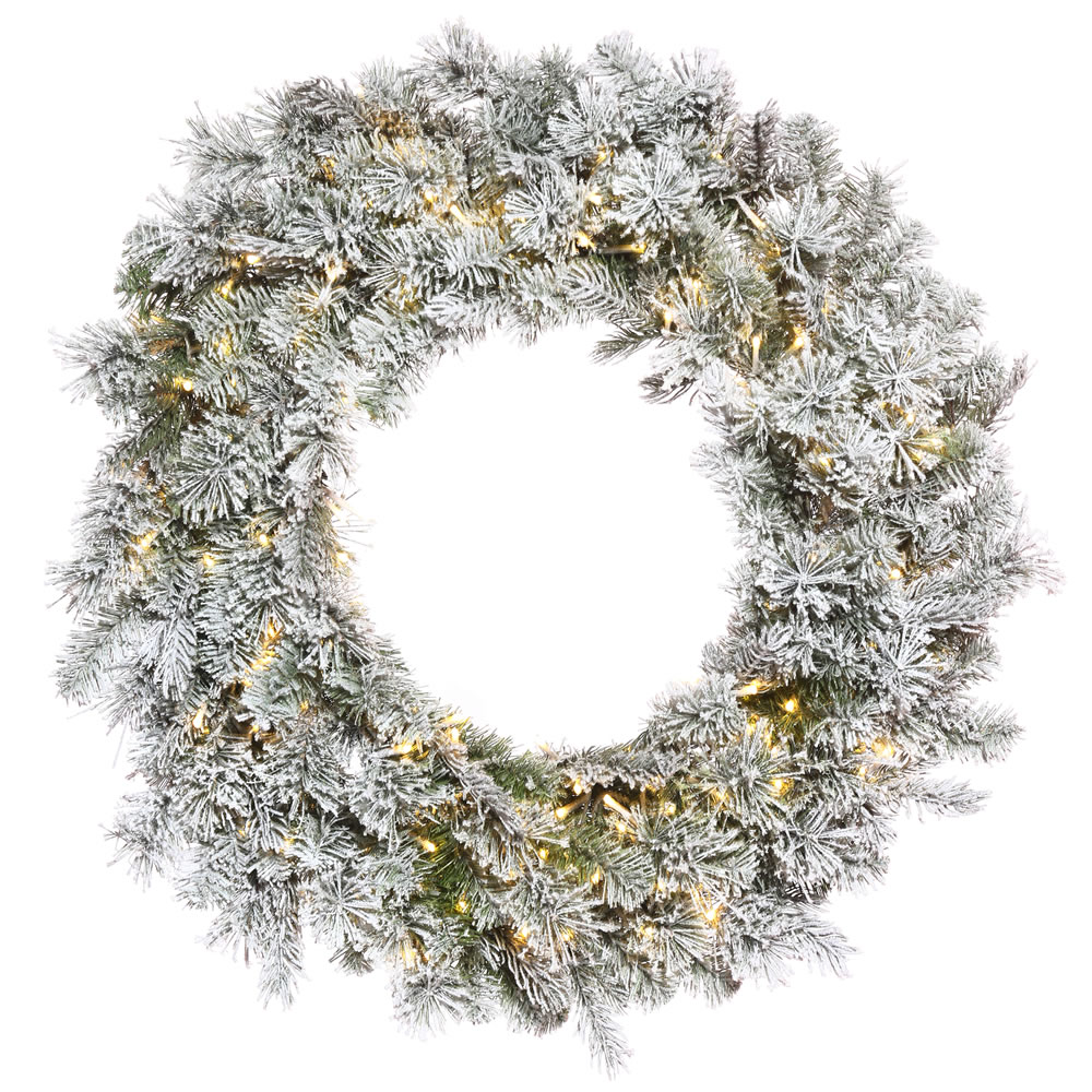 Vickerman Flocked Kiana Artificial Christmas Wreath