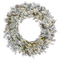Vickerman Flocked Kiana Artificial Christmas Wreath