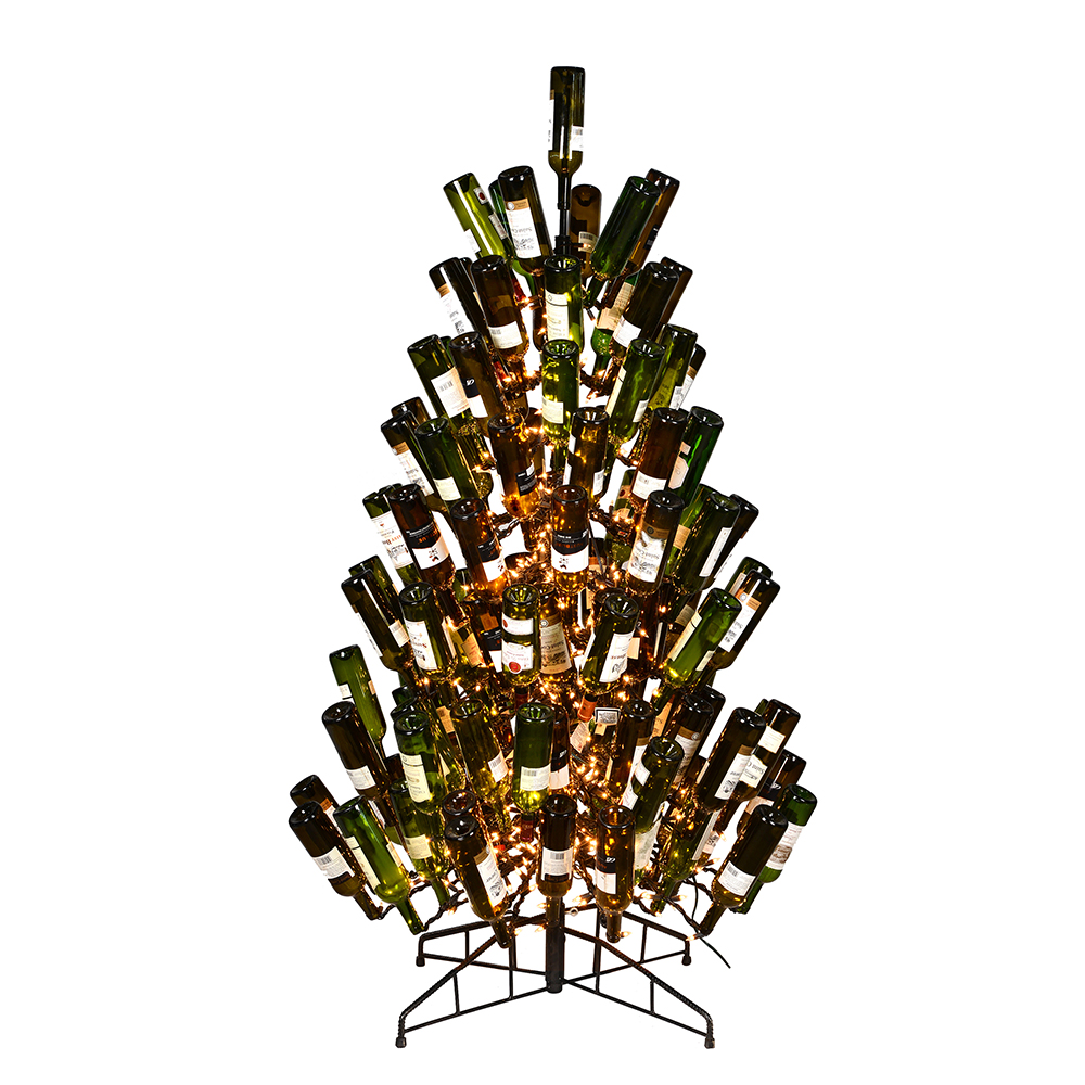 Vickerman Wine Bottle Tree Christmas Tree DuraLit Clear Light
