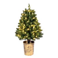 Vickerman Potted Tifton Potted Artificial Christmas Tree