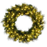 Vickerman 48" Artificial Brighton Pine Christmas Wreath